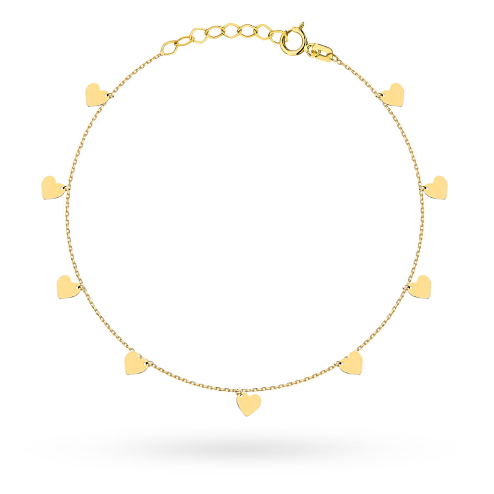 Bratara Aur 14k cu Inimioare