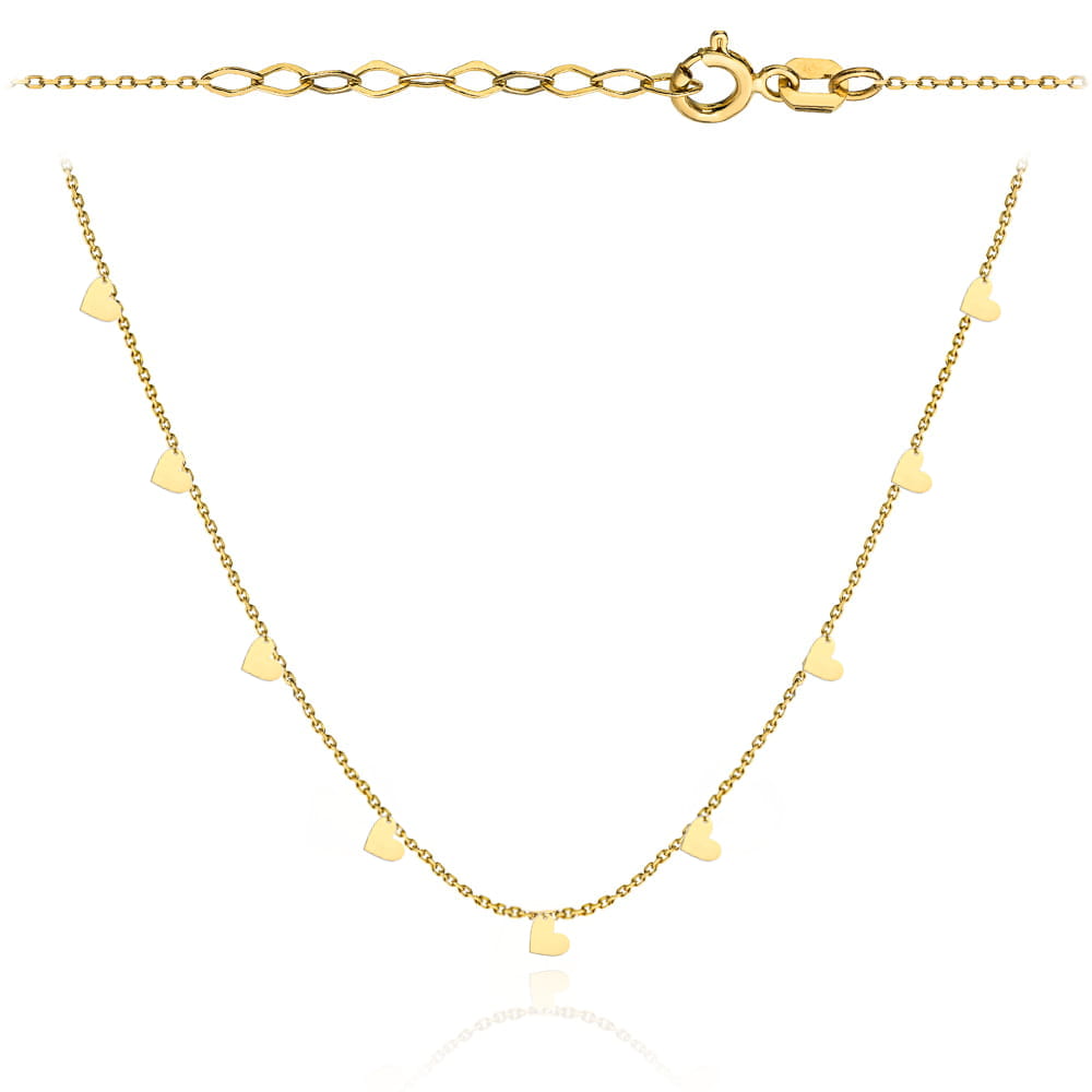 Colier Aur 14k cu Inimioare