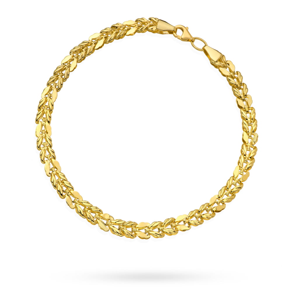 Brățară Împletită Din Aur 14K