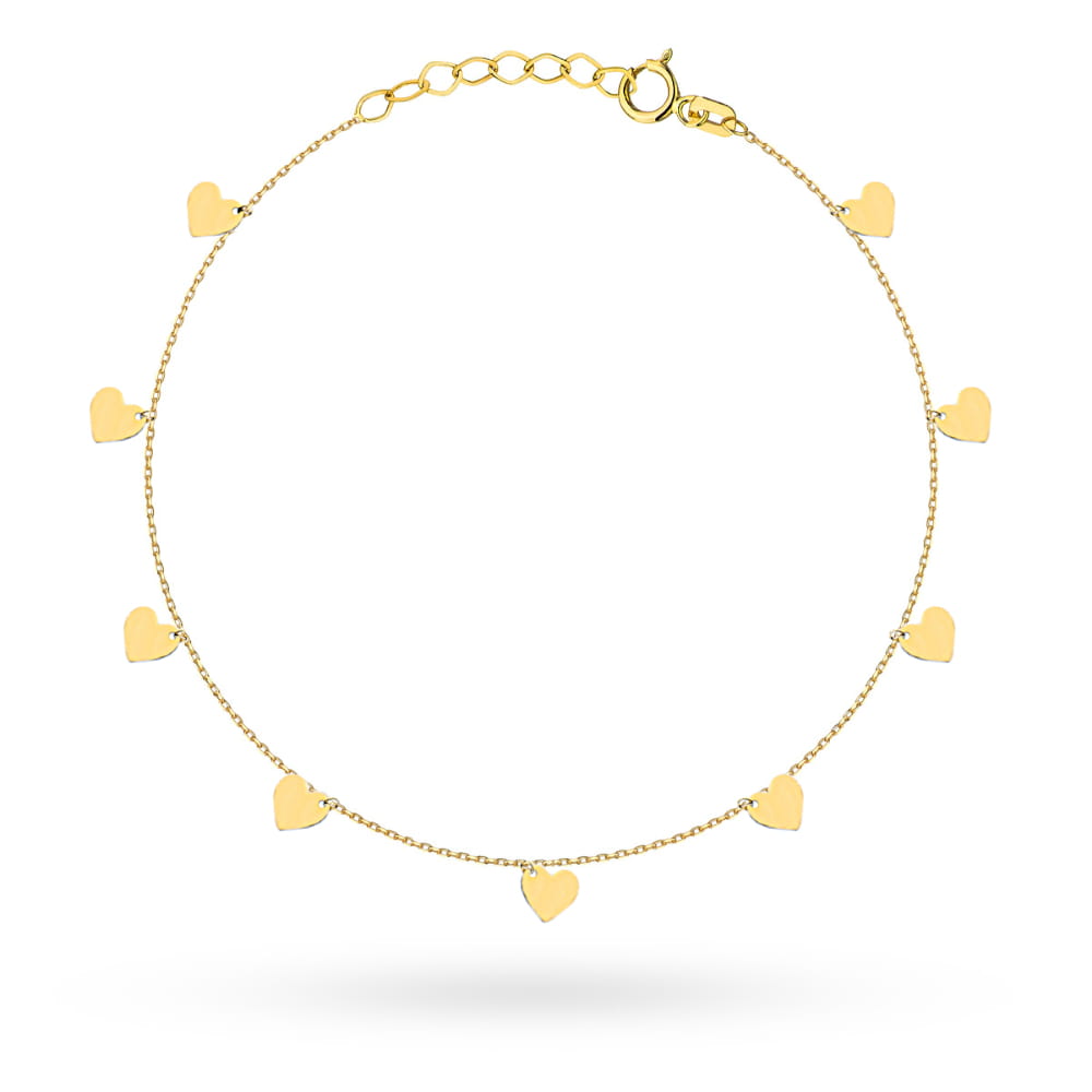 Bratara Aur 14k cu Inimioare