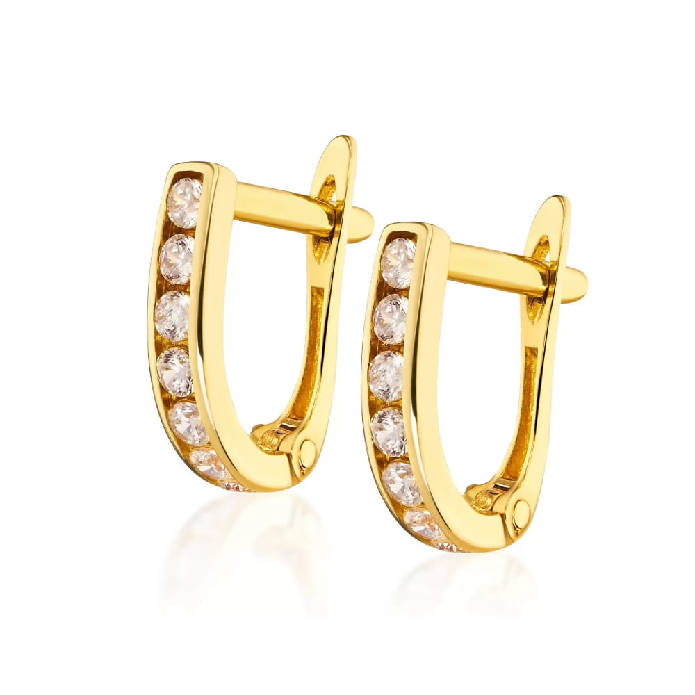 Cercei Aur 8K Dróżki Sparkle 1.141