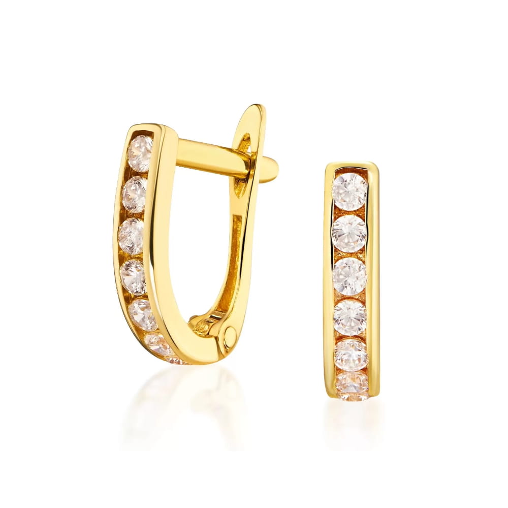 Cercei Aur 8K Dróżki Sparkle 1.141