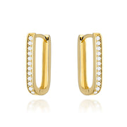 Cercei Aur 14k cu Zirconii Albe