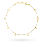 Bratara Glezna Aur 14k cu Banuti