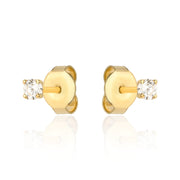 Cercei Aur 14k cu Zirconii Albe