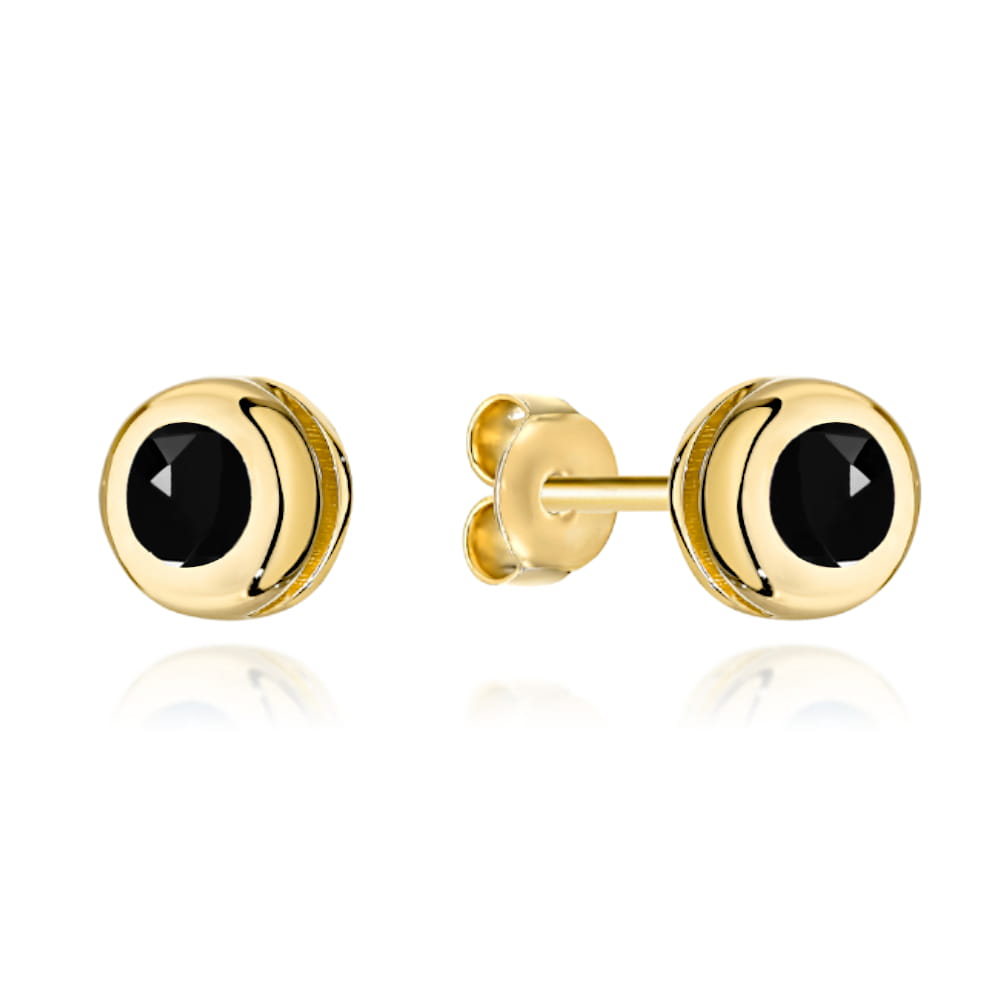 Cercei Aur 14k cu Zirconii Negre