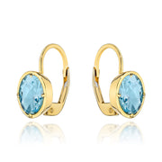 Cercei Aur 14k cu Topaz Albastru