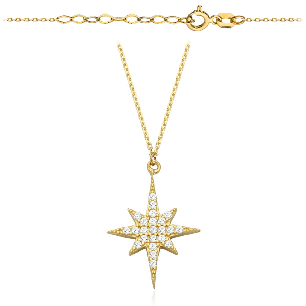 Colier cu Steaua Polara- Aur 14k