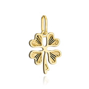 Pandantiv cu Trifoi cu Diamante - Aur 14k