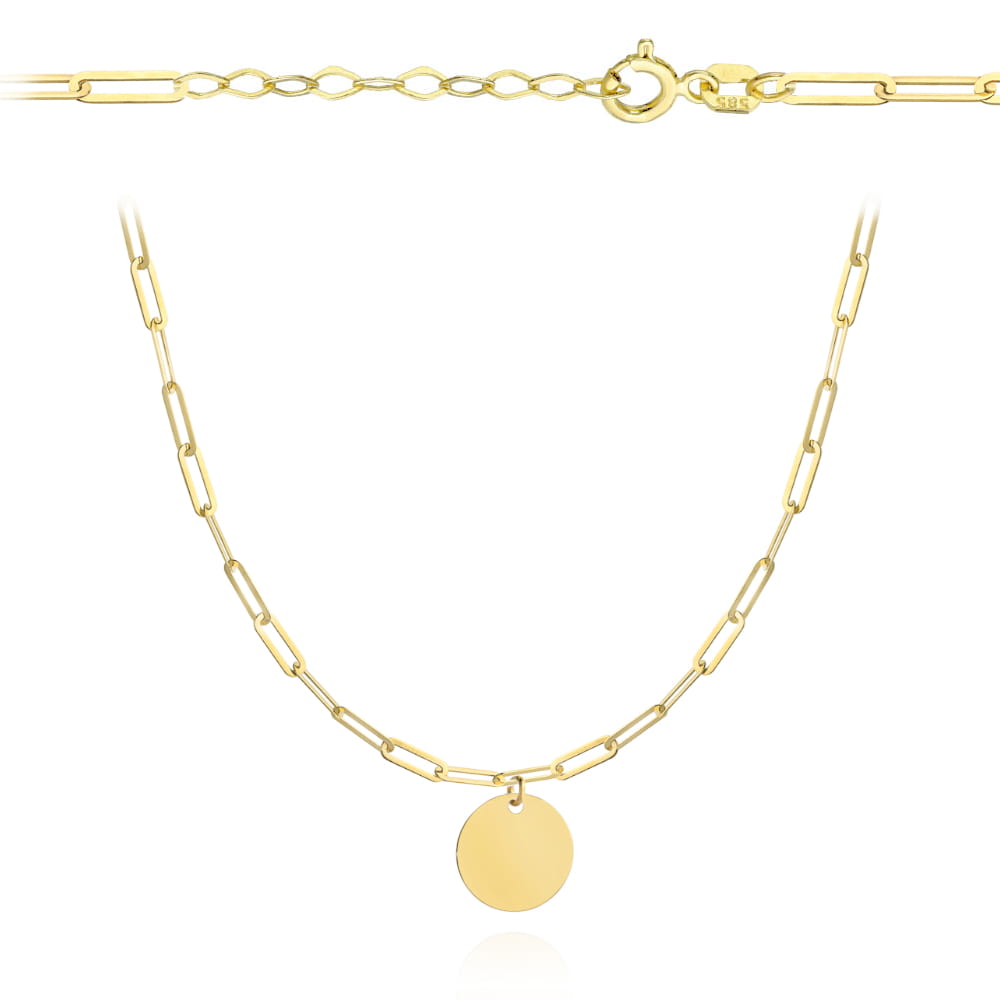Colier din Aur 14k cu Banut - 39cm+4cm