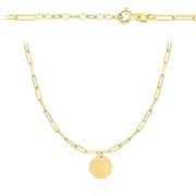 Colier din Aur 14k cu Banut - 39cm+4cm