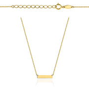 Colier din Aur 14k cu Placuta - 39cm+3cm