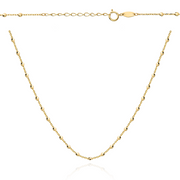 Colier din Aur 14k cu Bilute Disco - 38cm+4cm