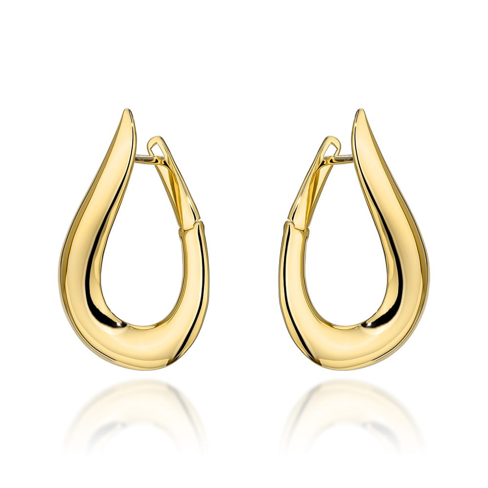 Cercei Aur 14K Eleganți, Model Picătură