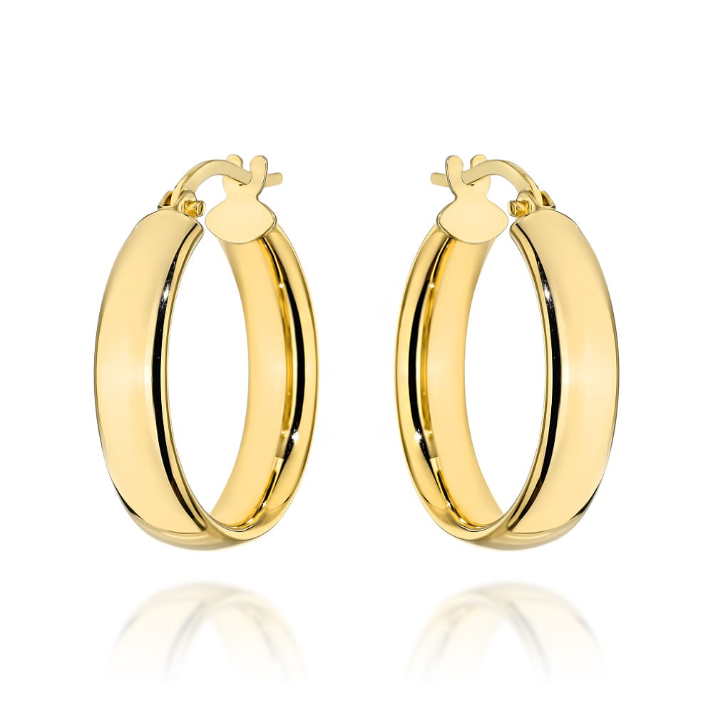 Cercei cerc de aur cu inchizator englezesc - 1,8 cm