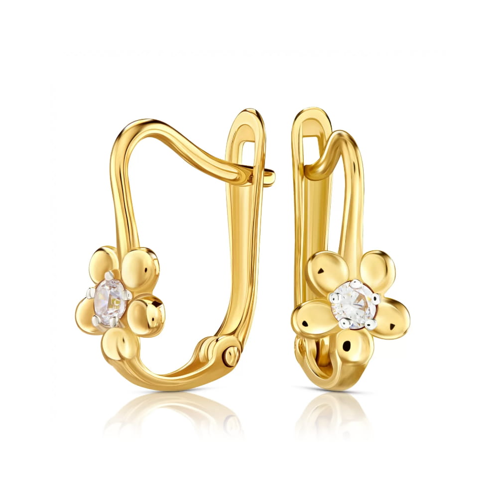 Cercei Aur 8K Flowers