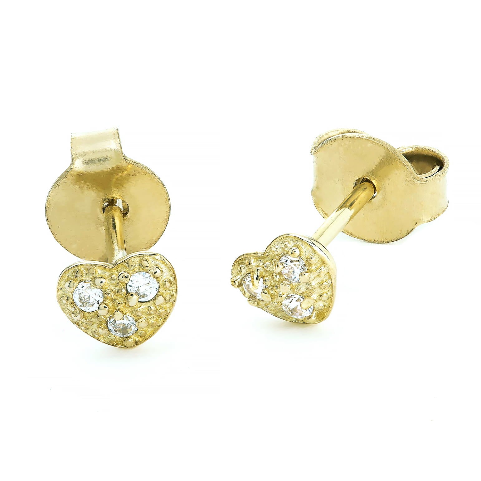 Cercei Aur 8K Inimioare cu Zirconiu 3.2343
