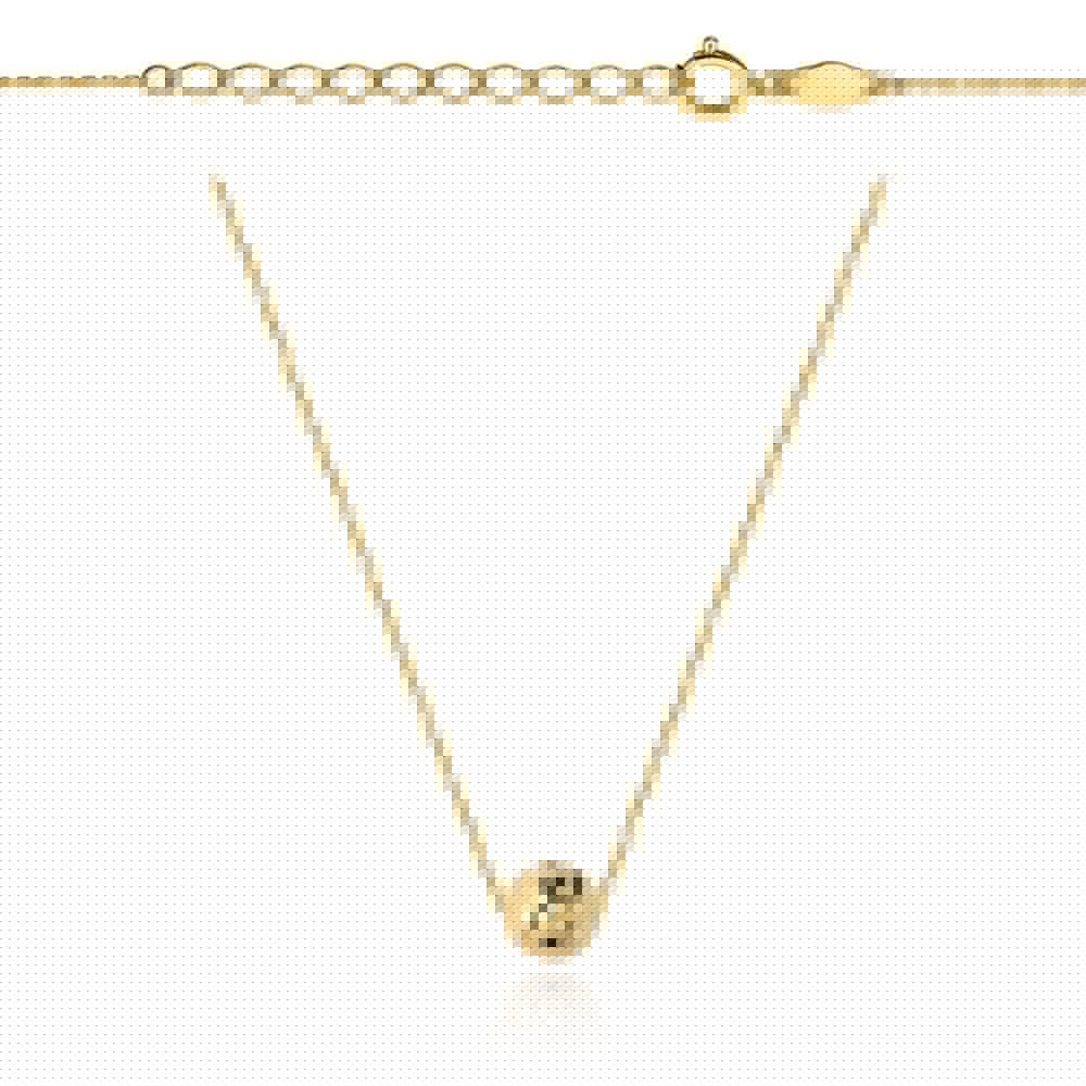 Colier cu Biluta din Cristal- Aur 14k