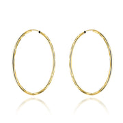 Cercei cerc cu diamante super usoare, 4cm