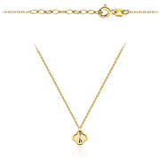 Colier de aur cu un trifoi de diamante într-un cadru super ușor