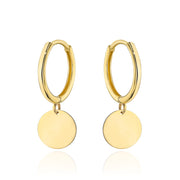 Cercei Aur: Cercuri Delicate cu Element Suspendat