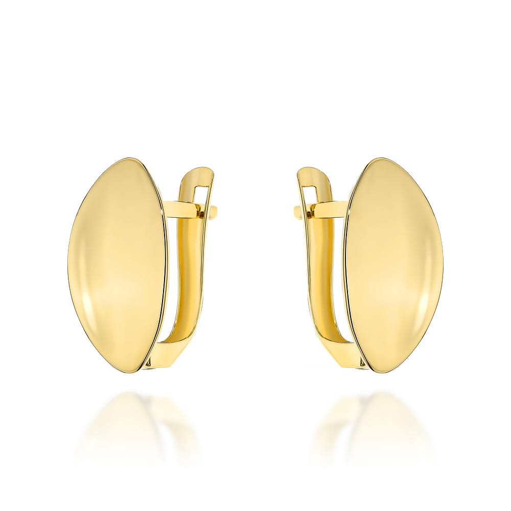 Cercei Aur 14K Elipse Simple