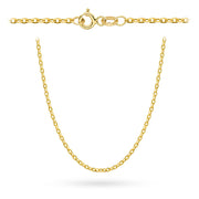Lanț Aur 14K Model Rolo Diamatantat, 42 cm, Ultraușor