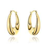 Cercei Aur Clasici Oval