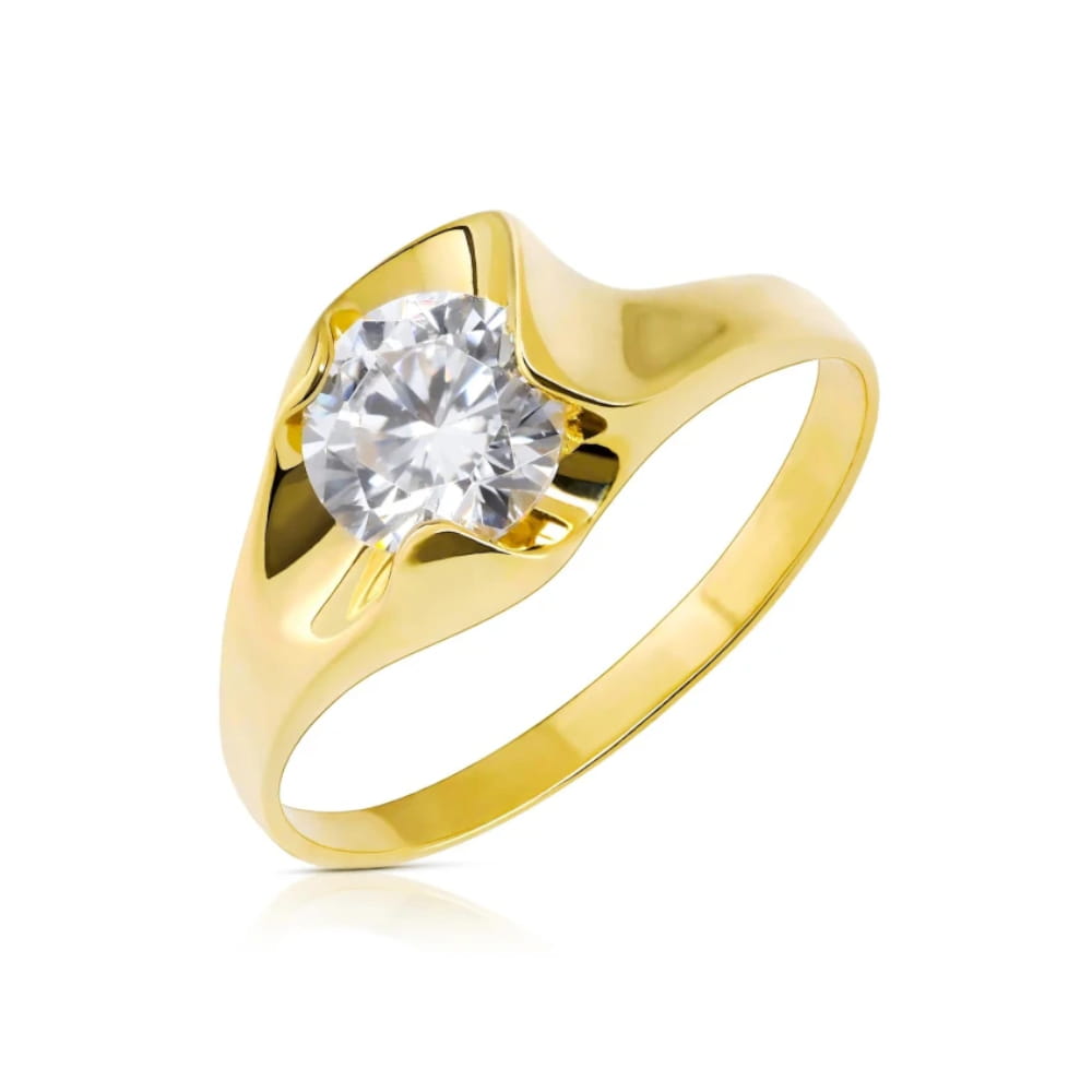Inel Aur 8K cu Zirconiu Elegant