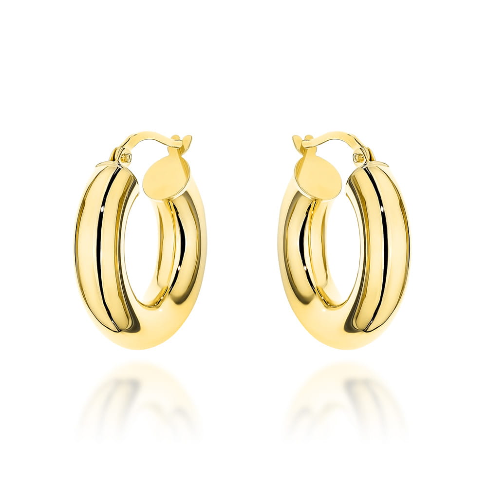 Cercei Aur Eleganți Rotunzi cu Închidere Engleză