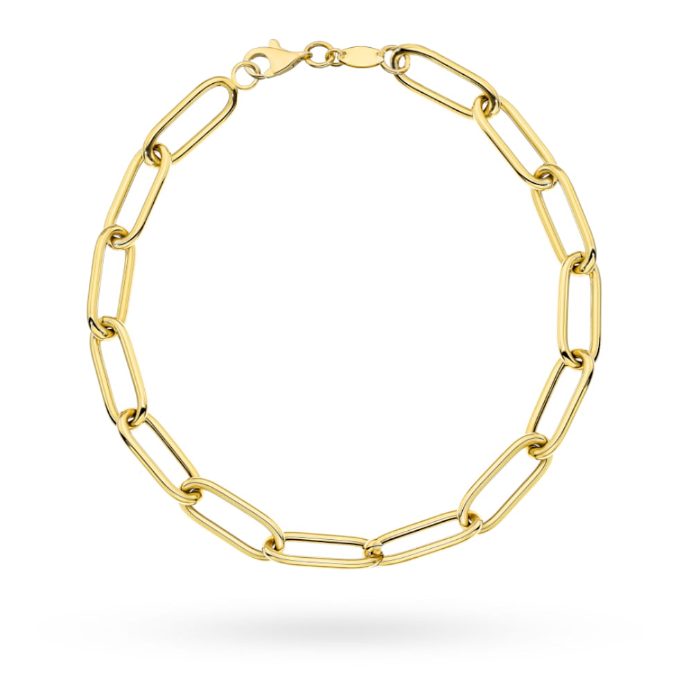 Brățară Elegantă Aur 14K Cu Zale Netede