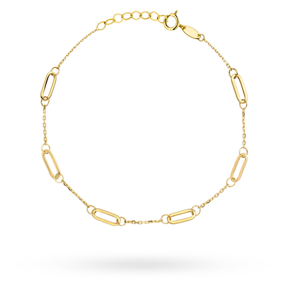 Brățară De Aur Cu Zale Elegante 14K