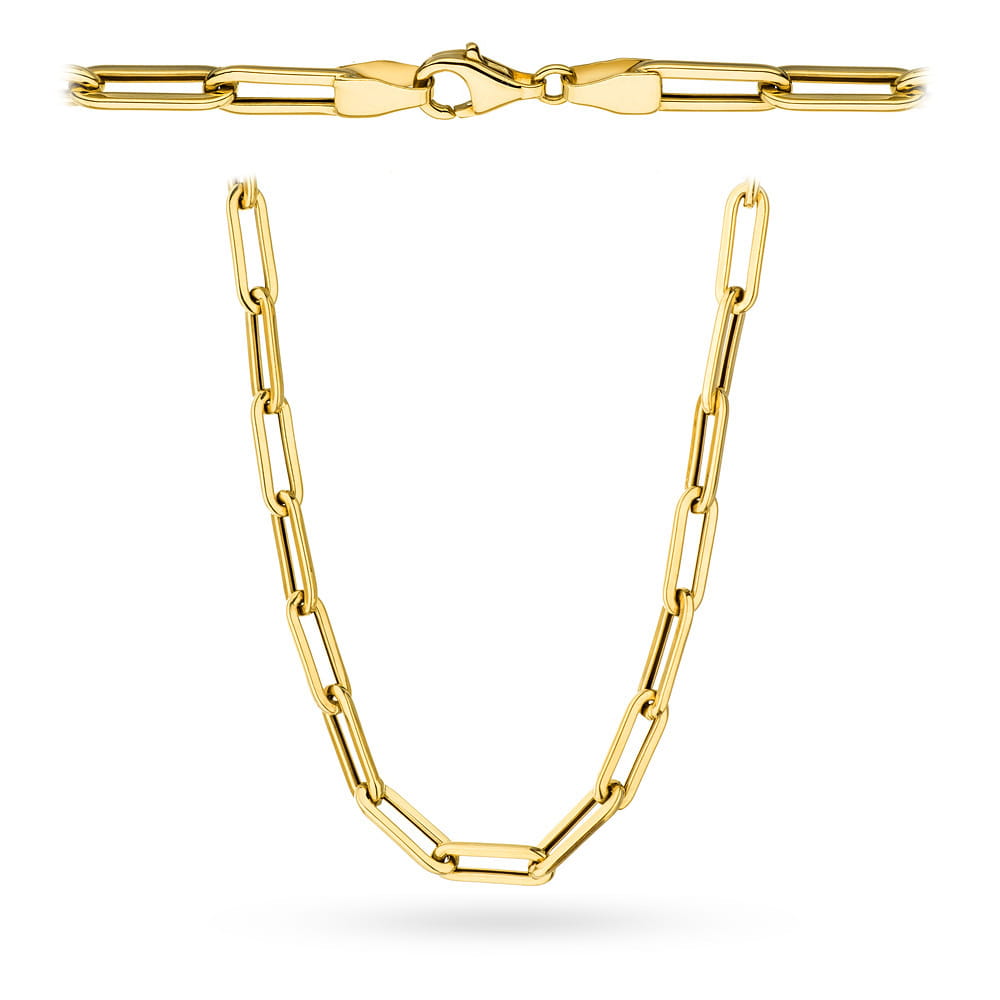 Colier din Aur 14k cu Zale Ovale, 45 cm