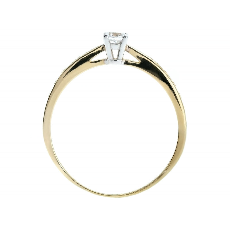 Inel Aur 8K cu Zirconii