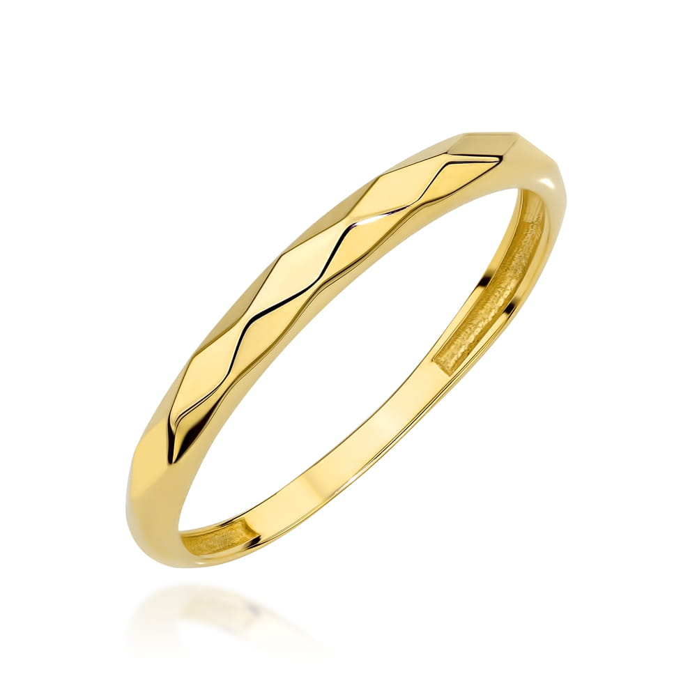 Inel Elegant din Aur cu Design Geometric