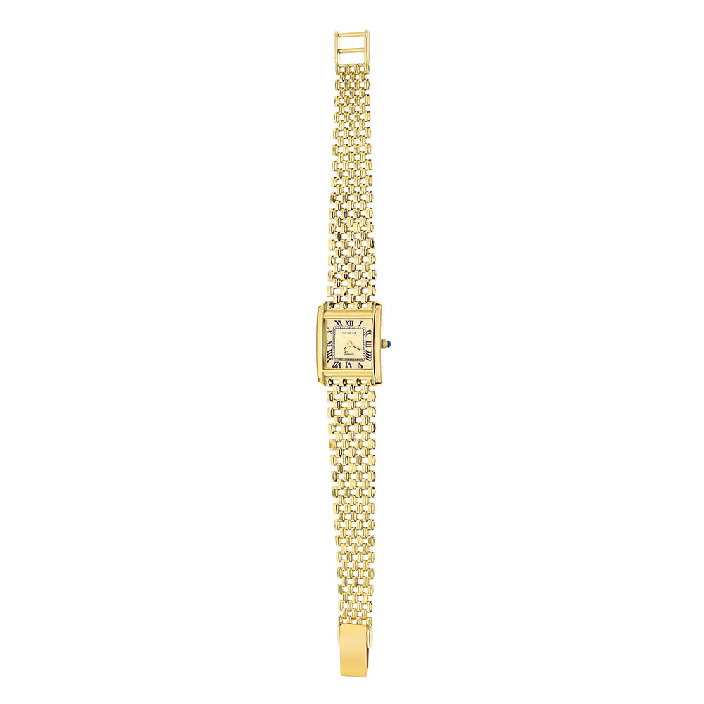 Ceas Aur 14K Cu Cadran Pătrat – Eleganță Atemporală