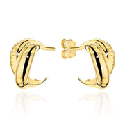 Cercei Aur 14K Lat Cu Șurub – Eleganță Atemporală