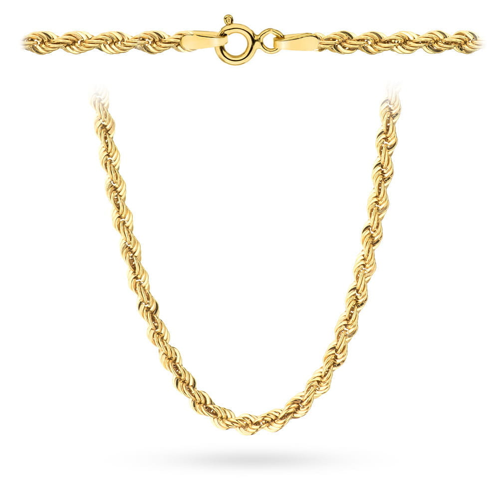 Lant Aur 14K Împletitură Korda 45cm - Eleganță Atemporală