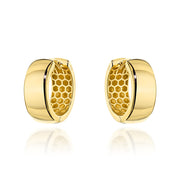 Cercei Aur 14K Rotunzi Largi - Eleganță Atemporală