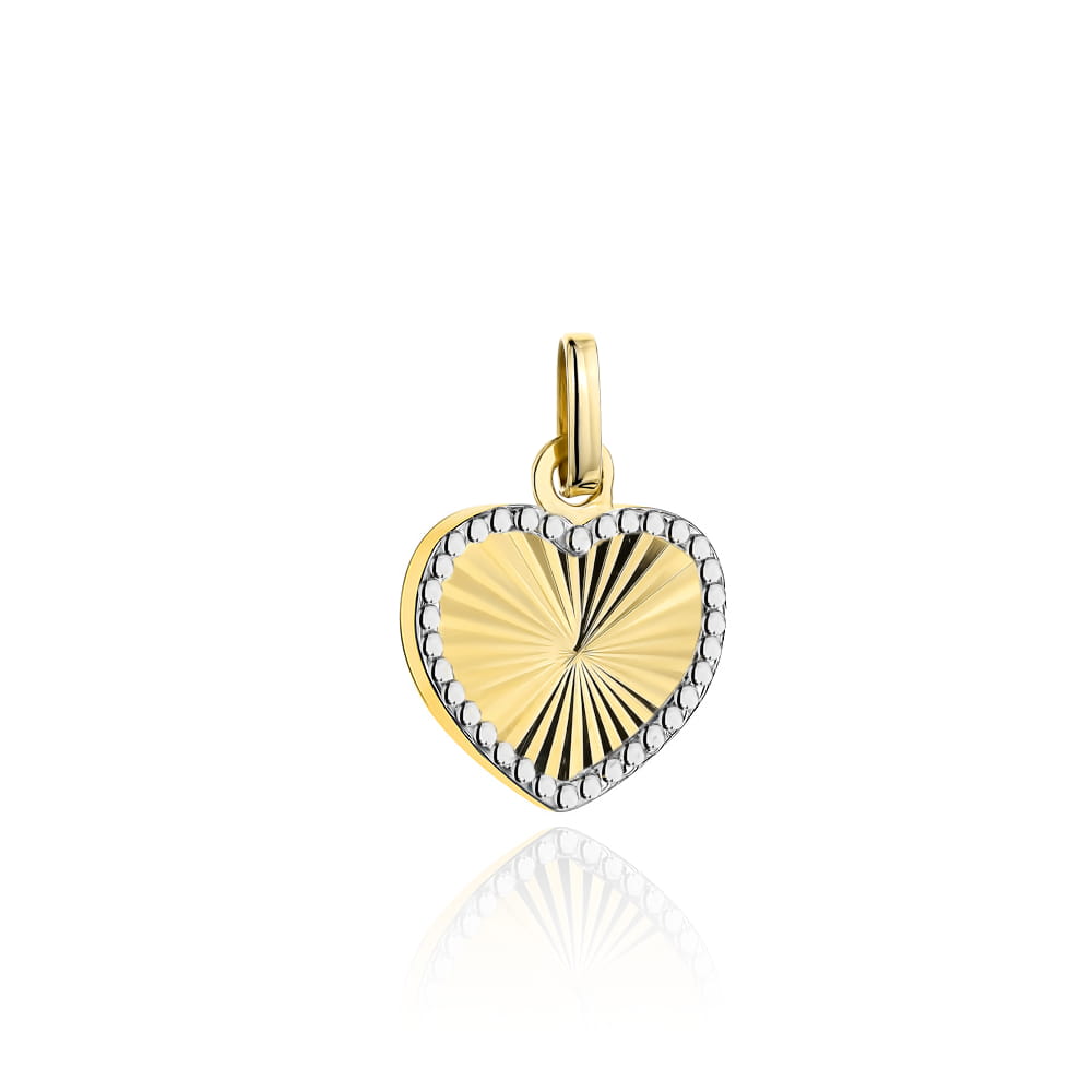 Pandantiv Aur 14K Inimă Elegantă