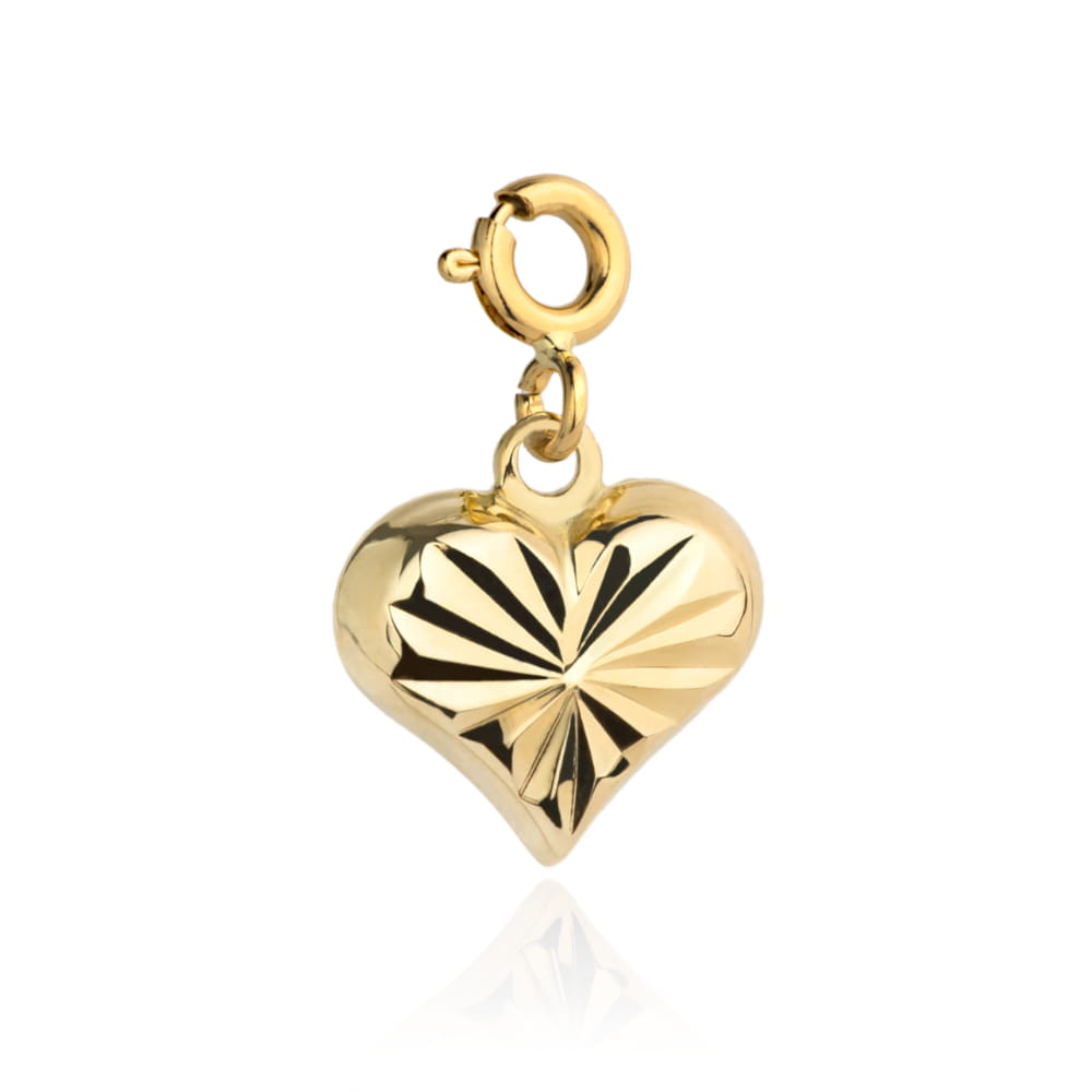 Pandantiv Aur 14K Inimă Elegantă