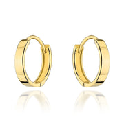 Cercei Creole Aur 14K Clasici - Eleganță Rotundă, Design Rafinat