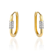 Cercei Aur 14K Rotunzi cu Zirconiu - Eleganță Subliniată