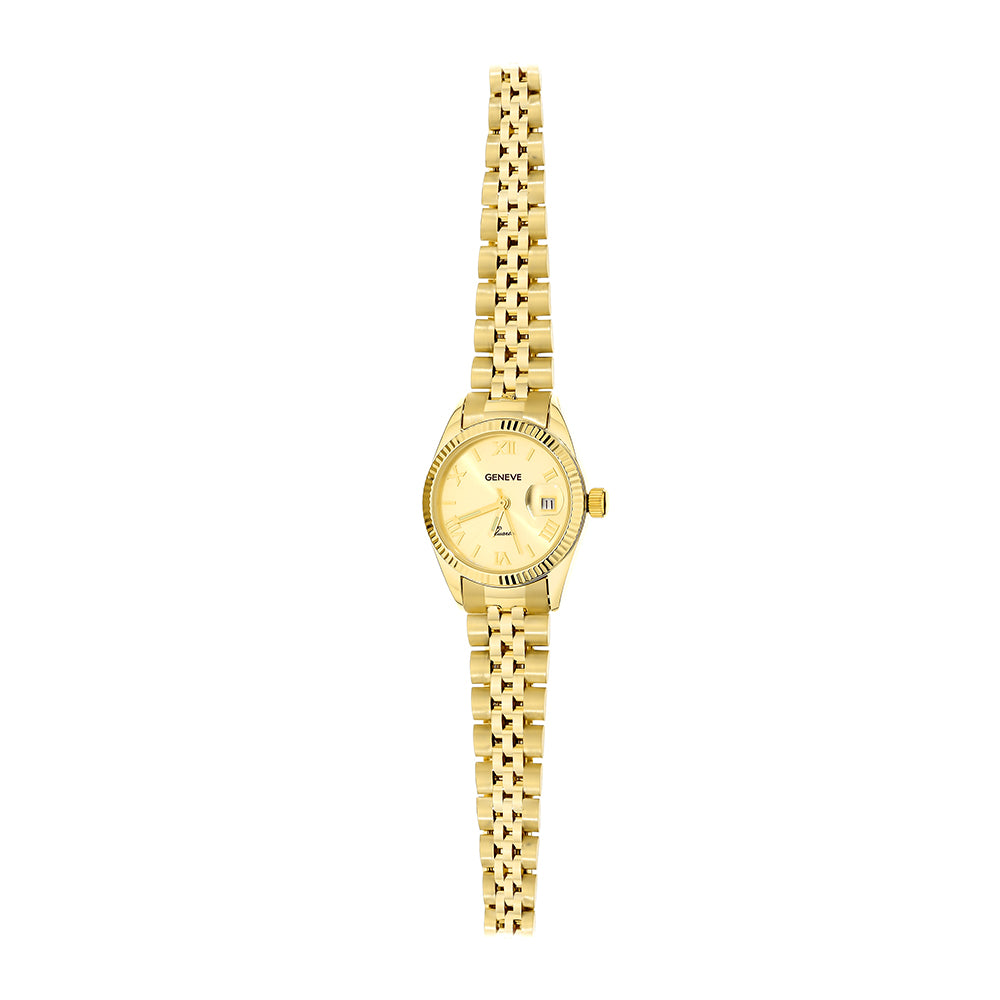 Ceas Dama Aur 14K cu Cadran Rotund Elegant