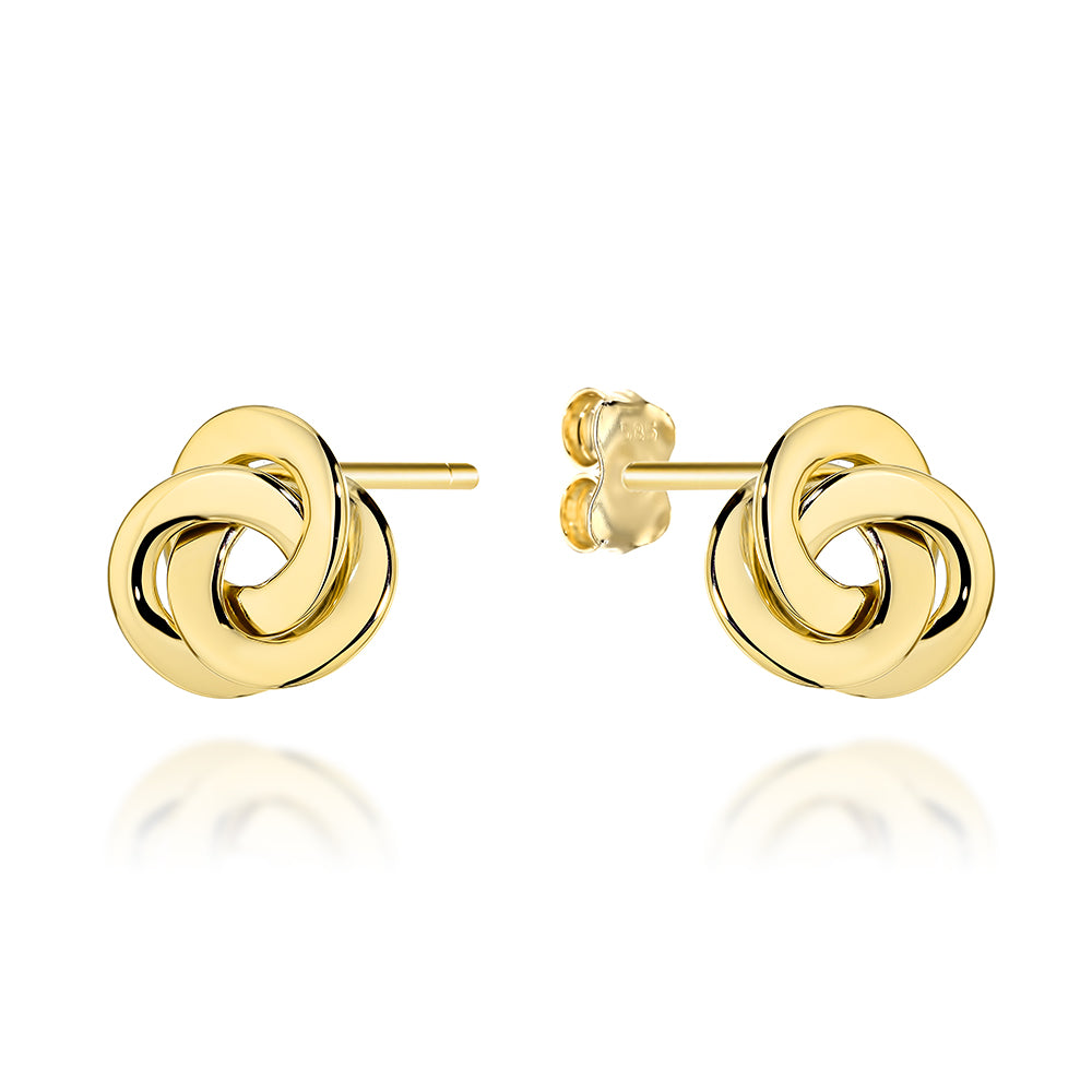 Cercei Aur Împletiți 14K - Eleganță Subtilă
