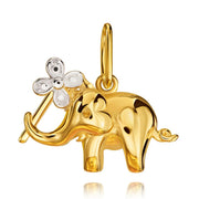 Pandantiv Aur 8K Elefant Norocos - Design Modern
