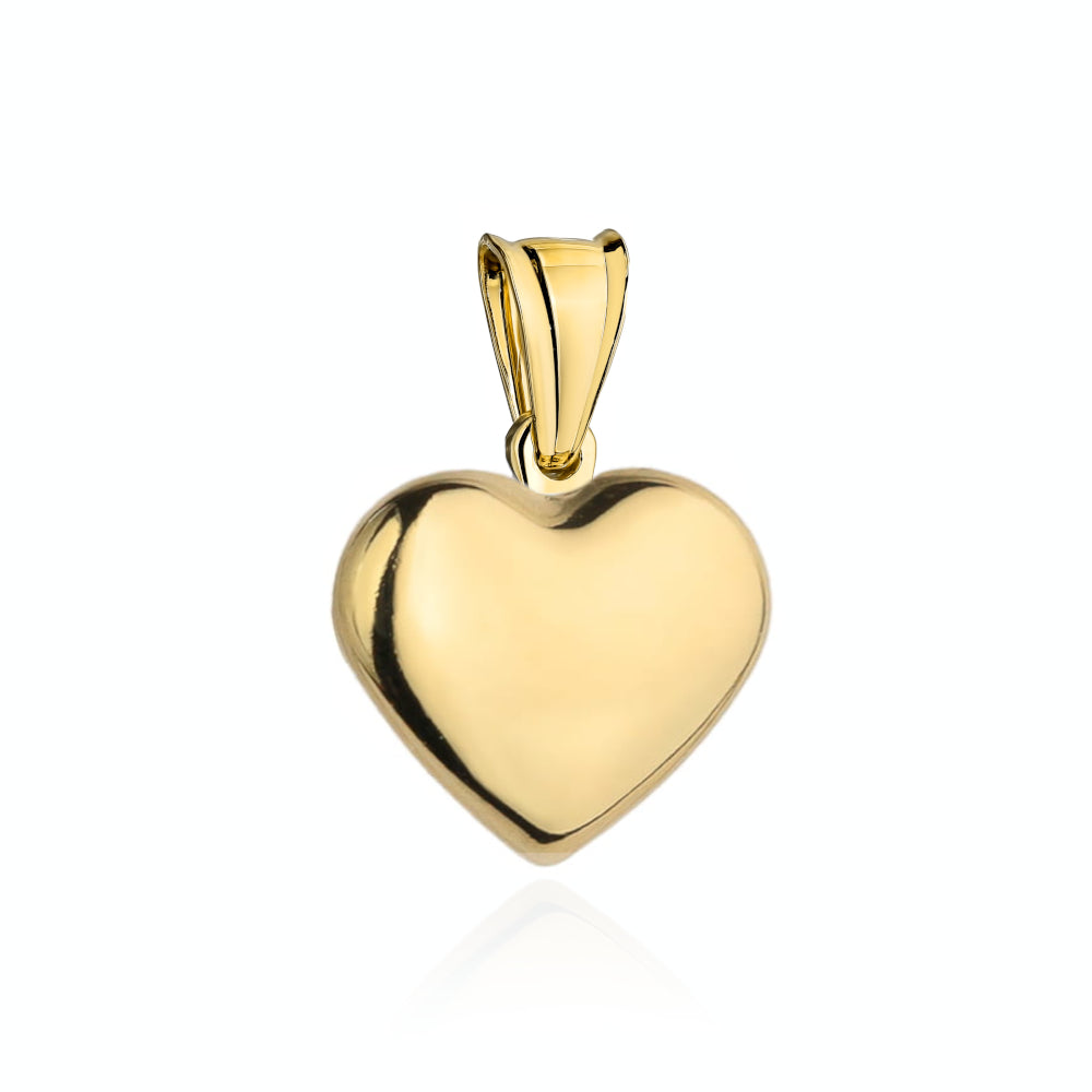 Pandantiv Aur 14K Inimă Simplă - Eleganță Eternă