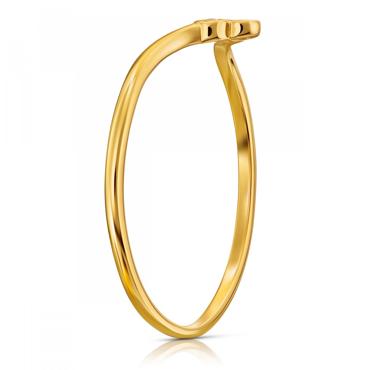 Inel Aur 8K în Formă de Inimă cu Zirconiu - Eleganță Romantică