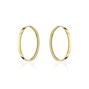 Cercei Aur 14K Rotunzi, Simpli - 23mm