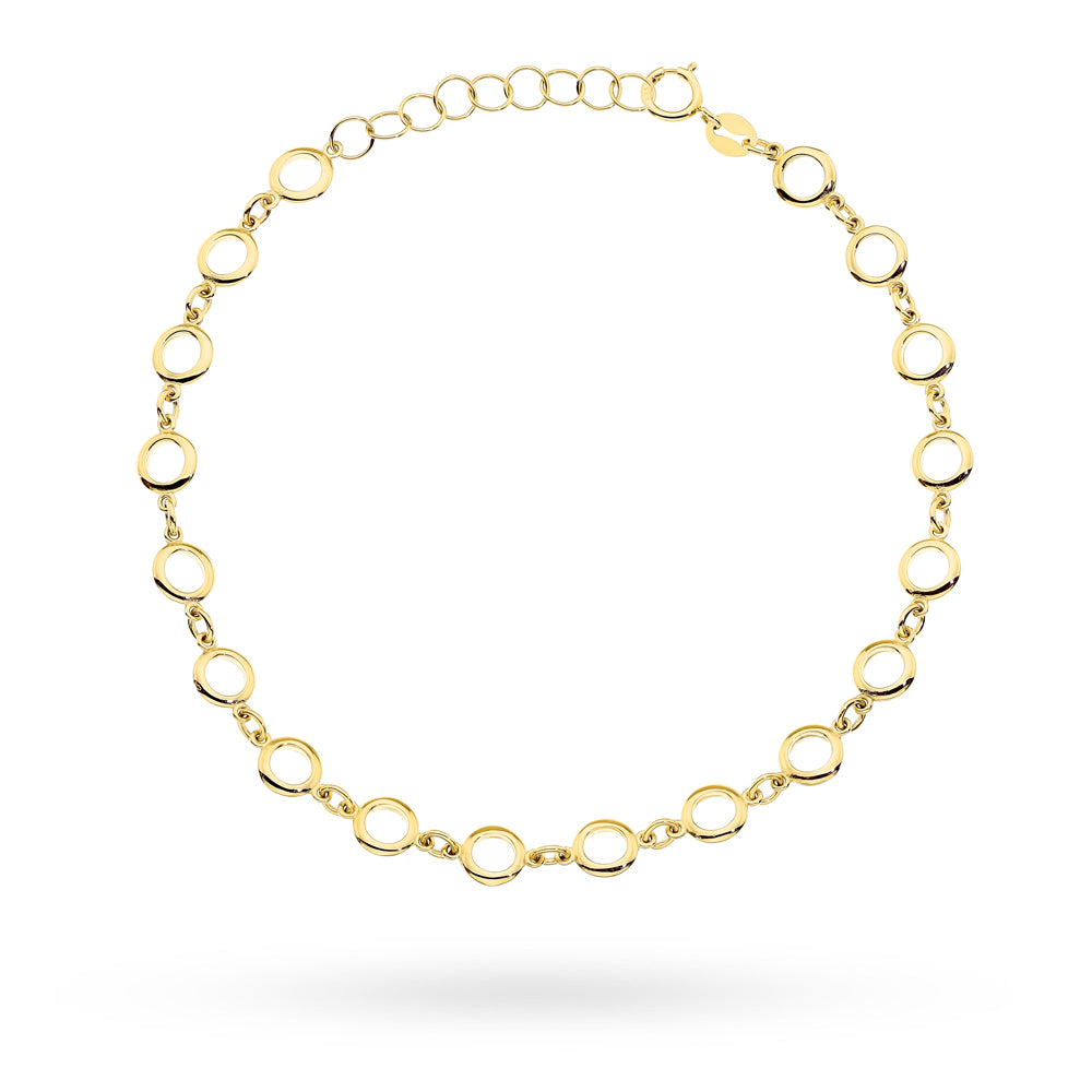 Bratara Aur 14K cu Cerculețe Rotunde - Eleganță Simplă